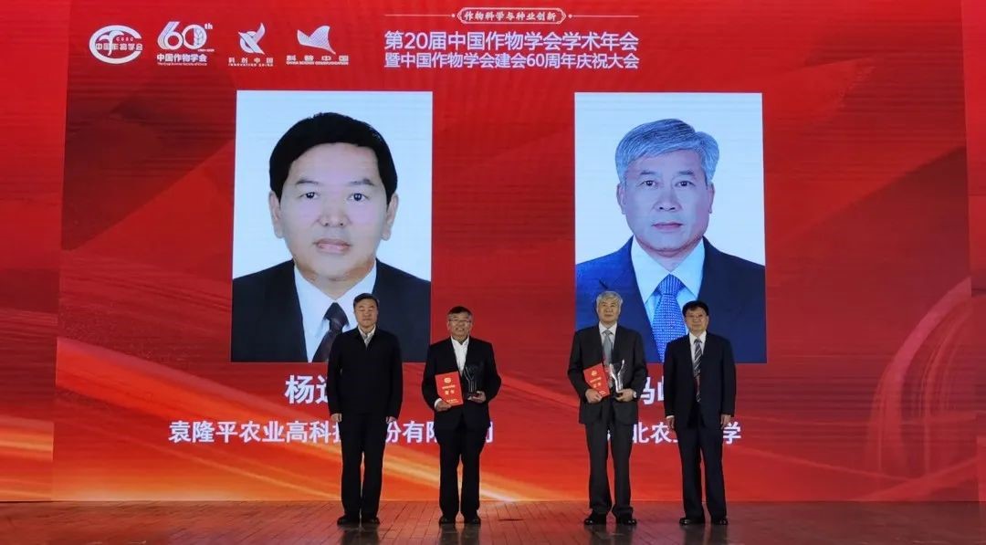 中信农业下属公司隆平高科副总裁杨远柱荣获中国作物学会杰出成就奖.jpg
